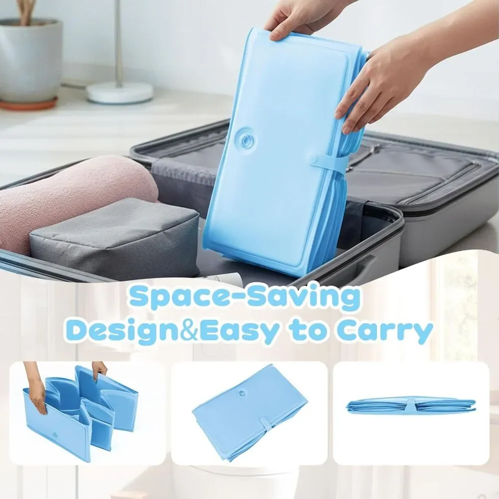 Baby Bath Tub Foldable Toddler Travel Bathtub Collapsible, Pet Bath Tub